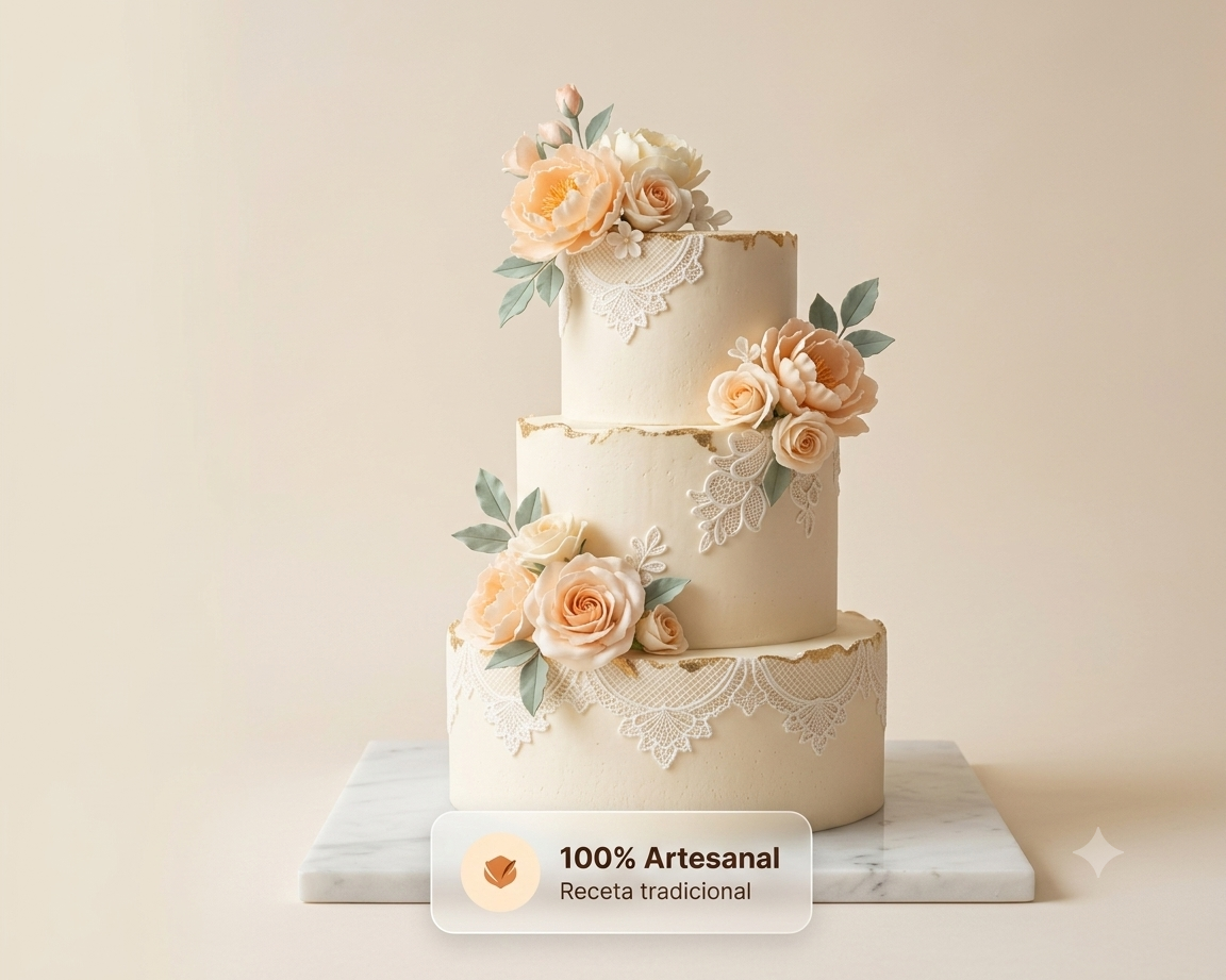 Pastel de bodas artesanal D'Maykel